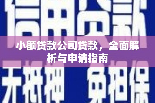 锡山小额贷款公司贷款，全面解析与申请指南