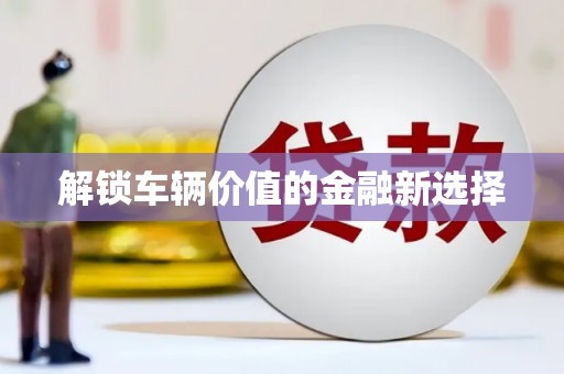 锡山解锁车辆价值的金融新选择