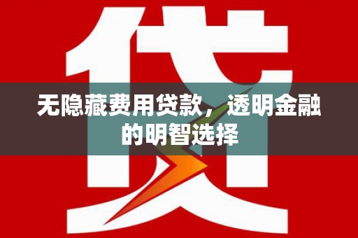 锡山无隐藏费用贷款，透明金融的明智选择